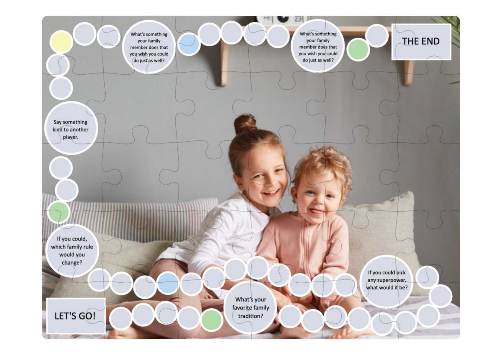2-in-1 Puzzle Board Game