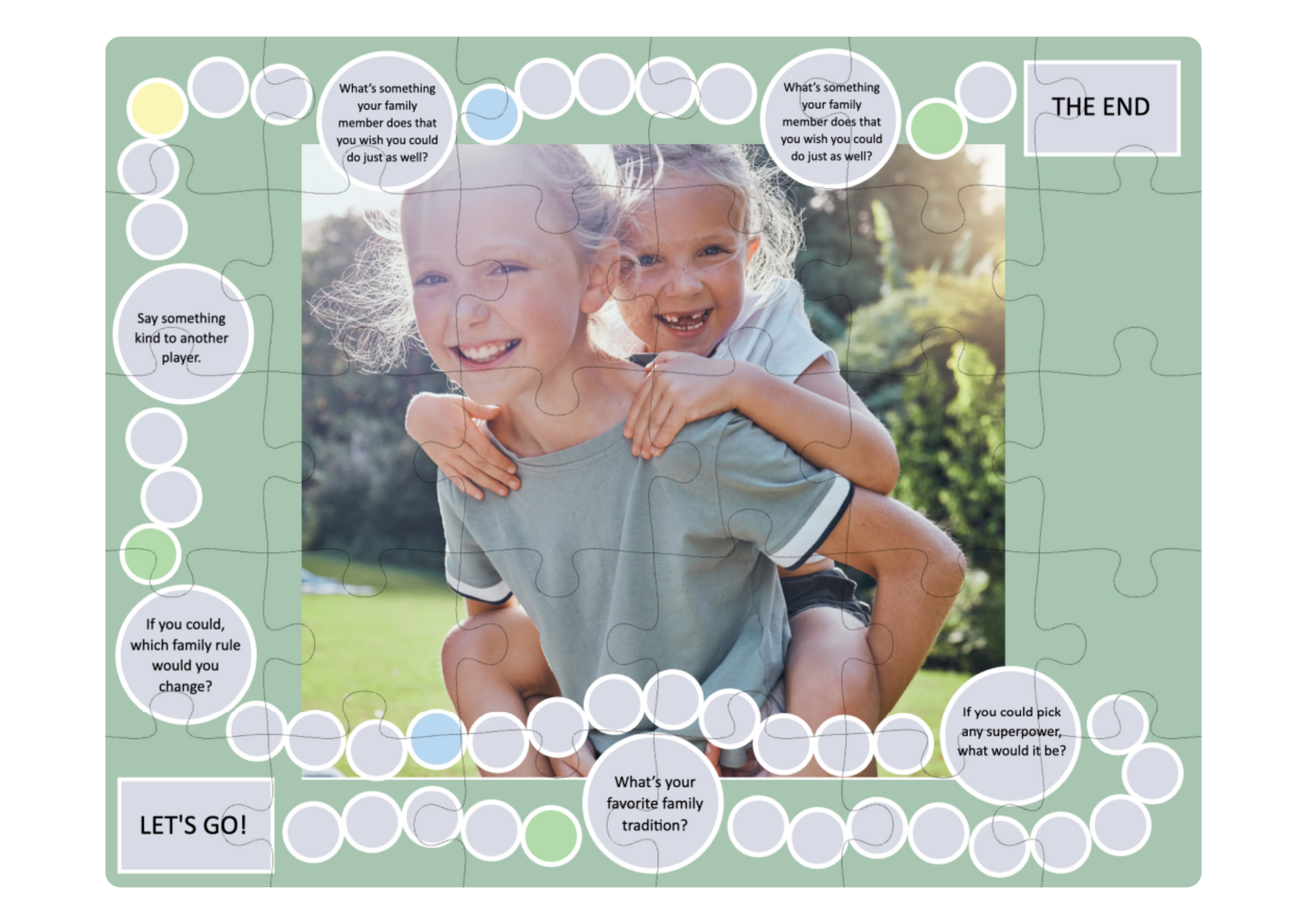 2-in-1 Puzzle Board Game