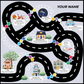 2-in-1 Car Track Board Game